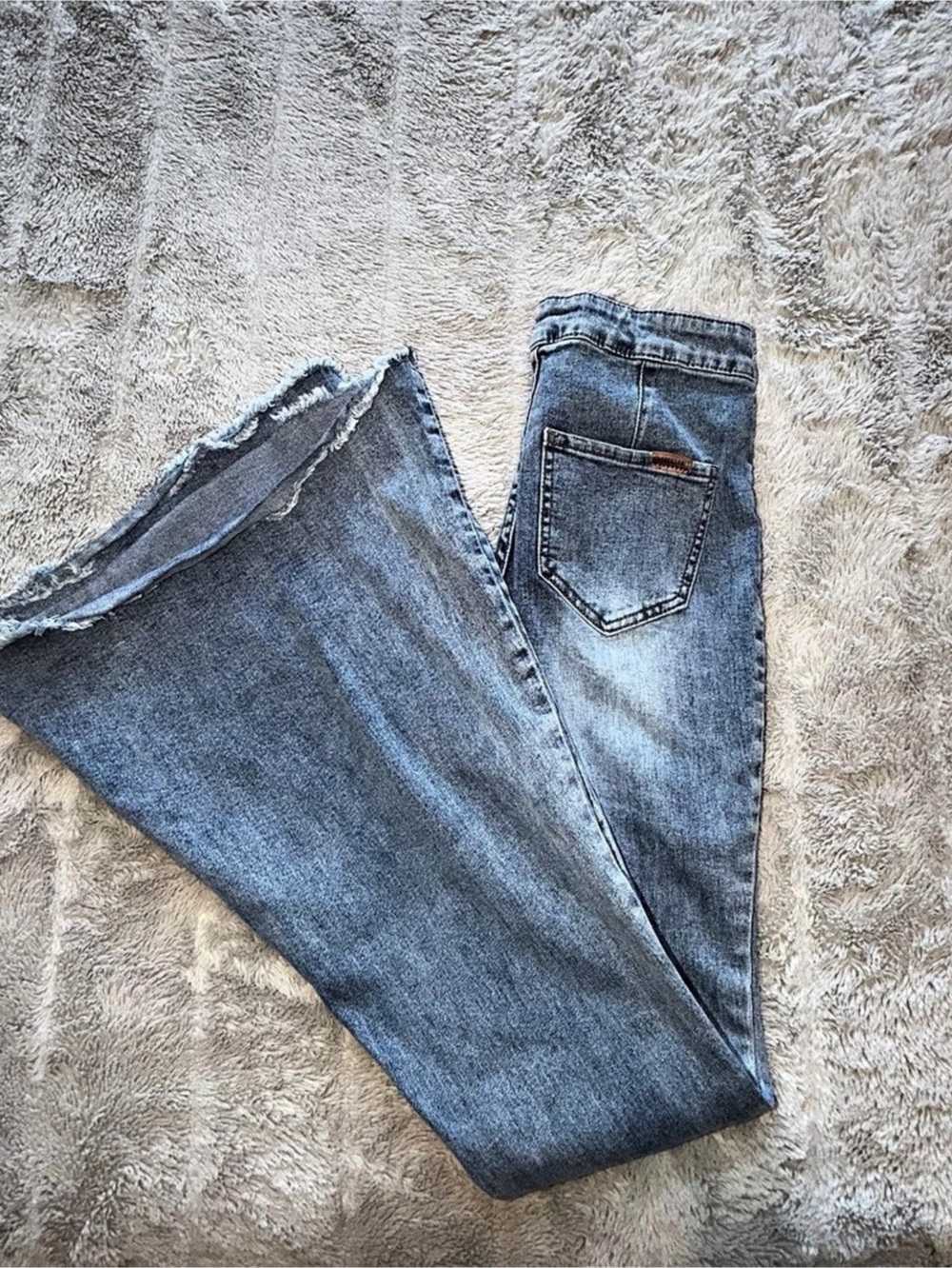Rock & Roll Denim Bargain Bull Bootcut Jeans in Blue Waist 27x36 Like New